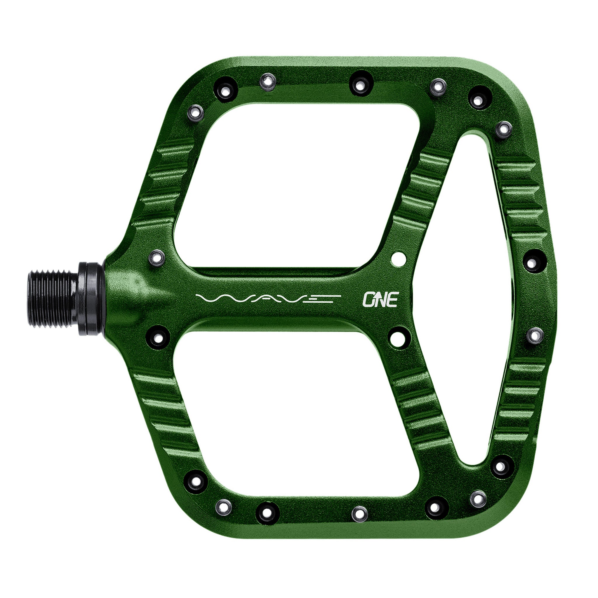 OneUp Components Wave Platform Pedals, Dark Green-0