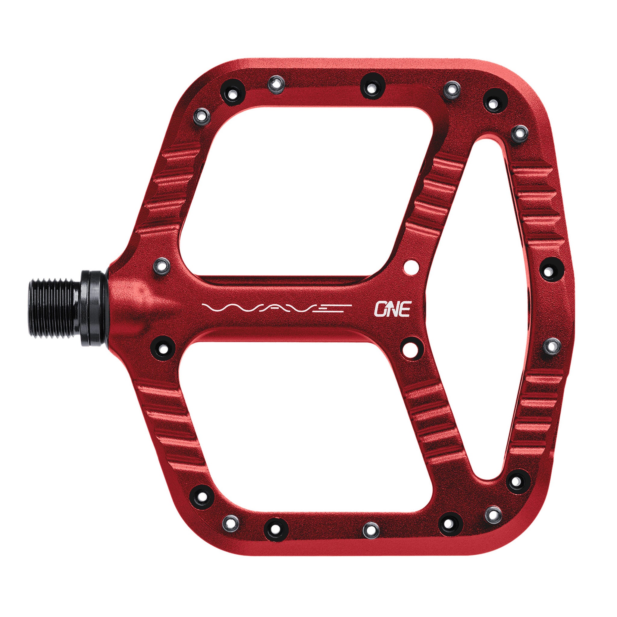 OneUp Components Wave Platform Pedals, Red-0