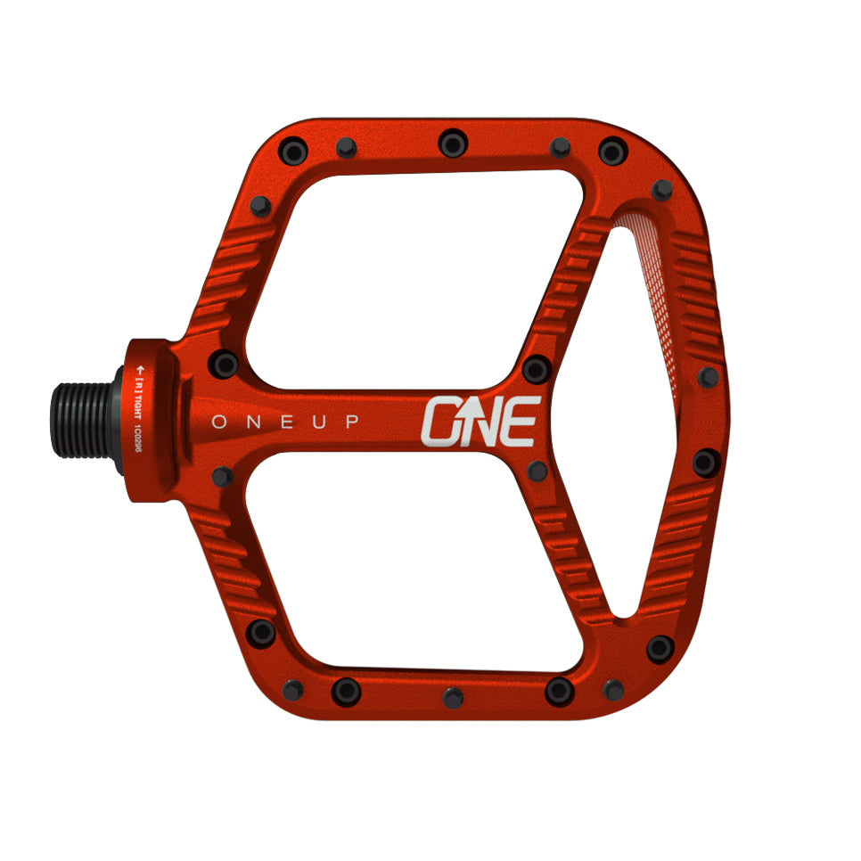 OneUp Components Aluminum Platform Pedals, Red-0