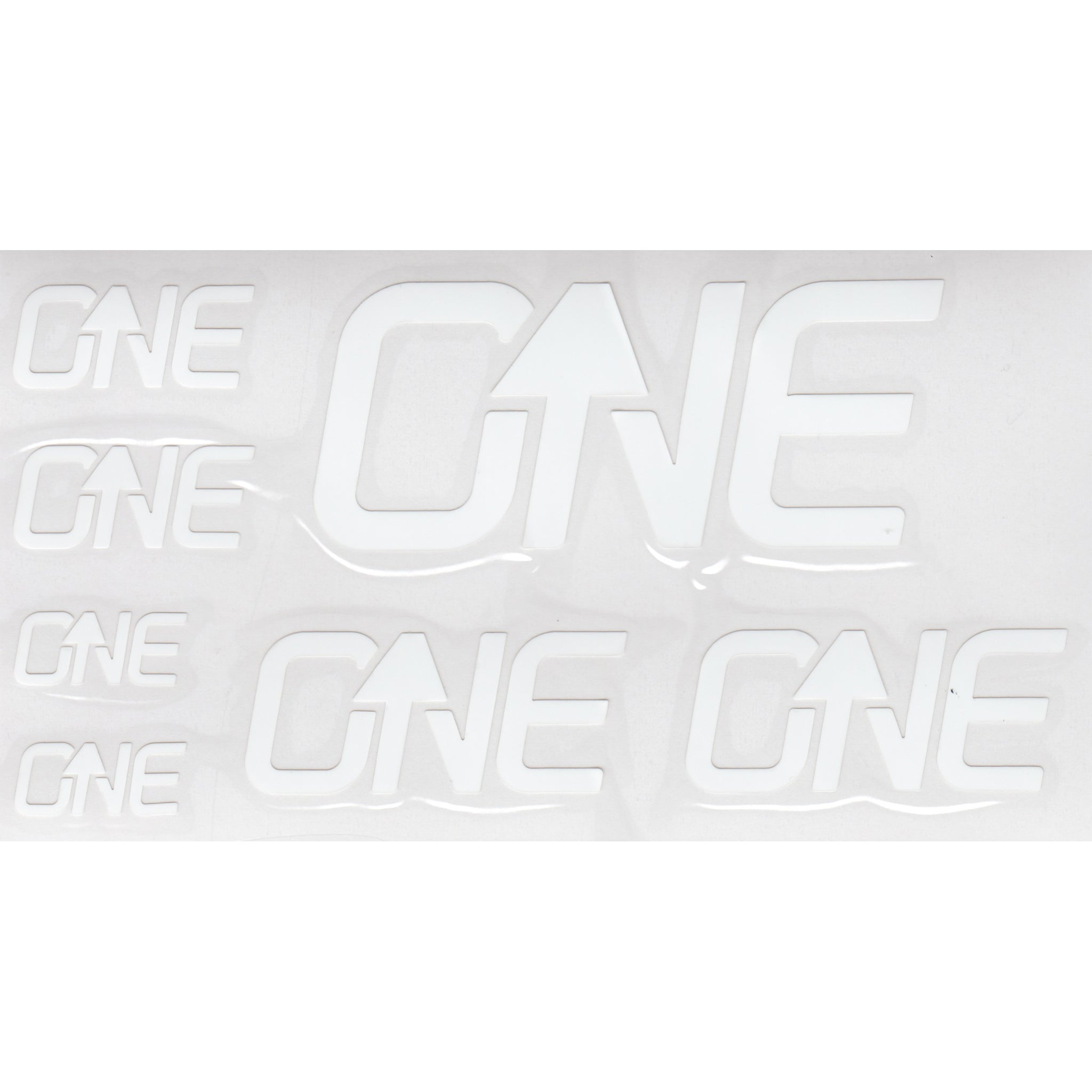 OneUp Components Riser Bar Decal Kit, White-0