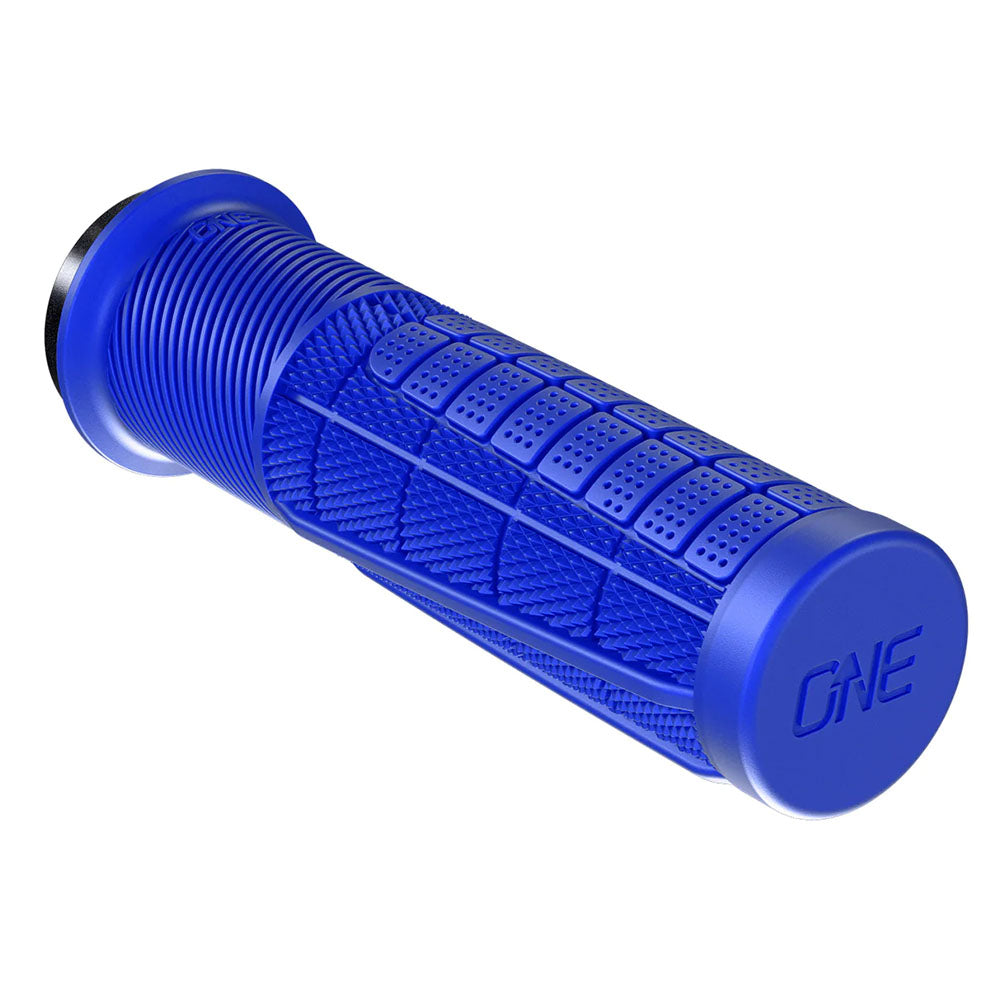OneUp Components Thick Lock-On Grips, Blue-0