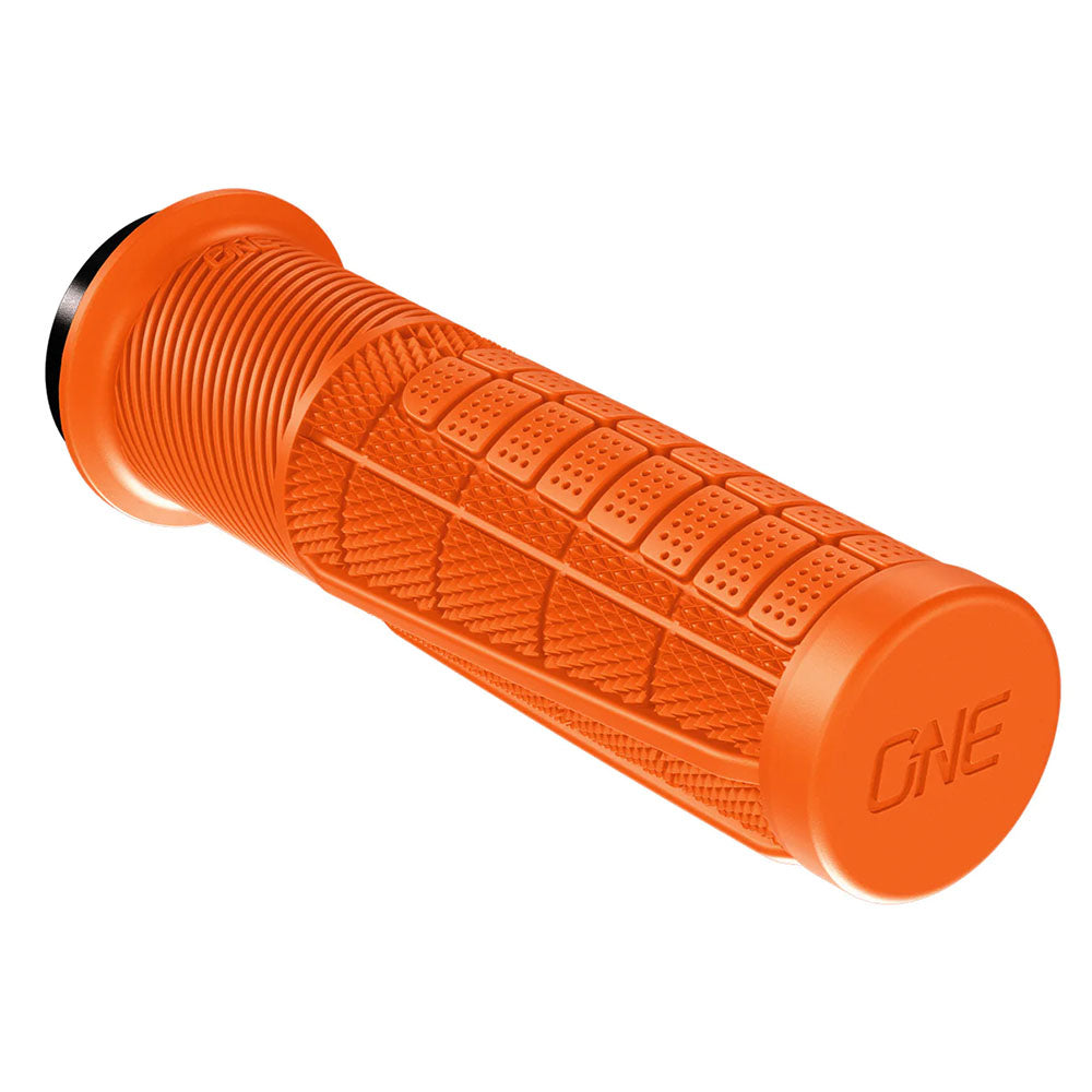 OneUp Components Thick Lock-On Grips, Orange-0