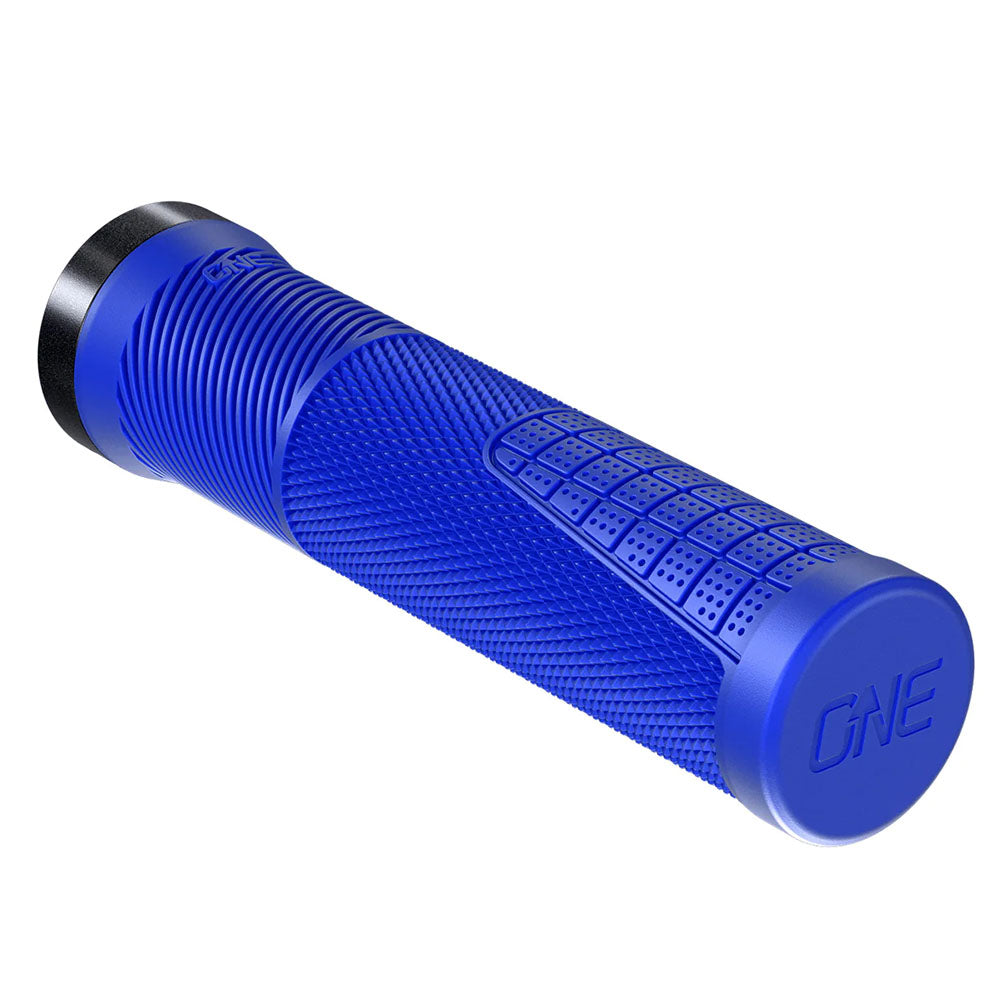 OneUp Components Thin Lock-On Grips, Blue-0