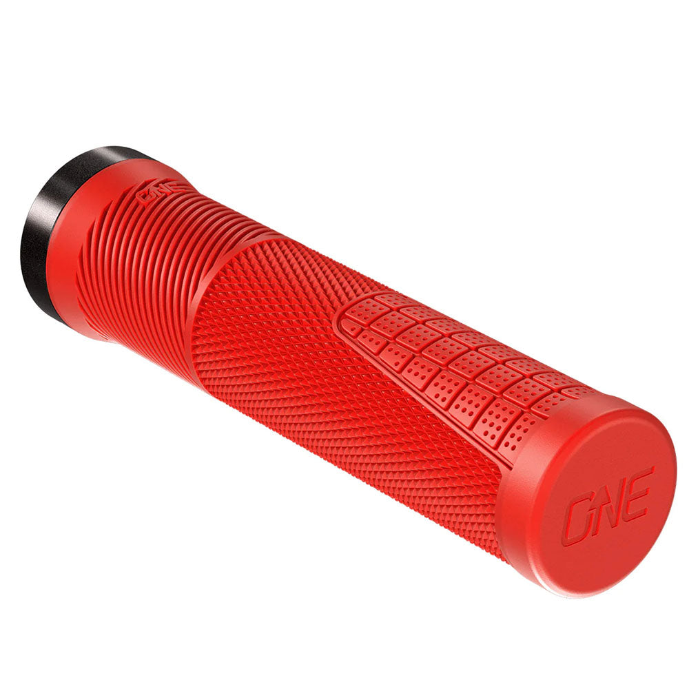 OneUp Components Thin Lock-On Grips, Red-0