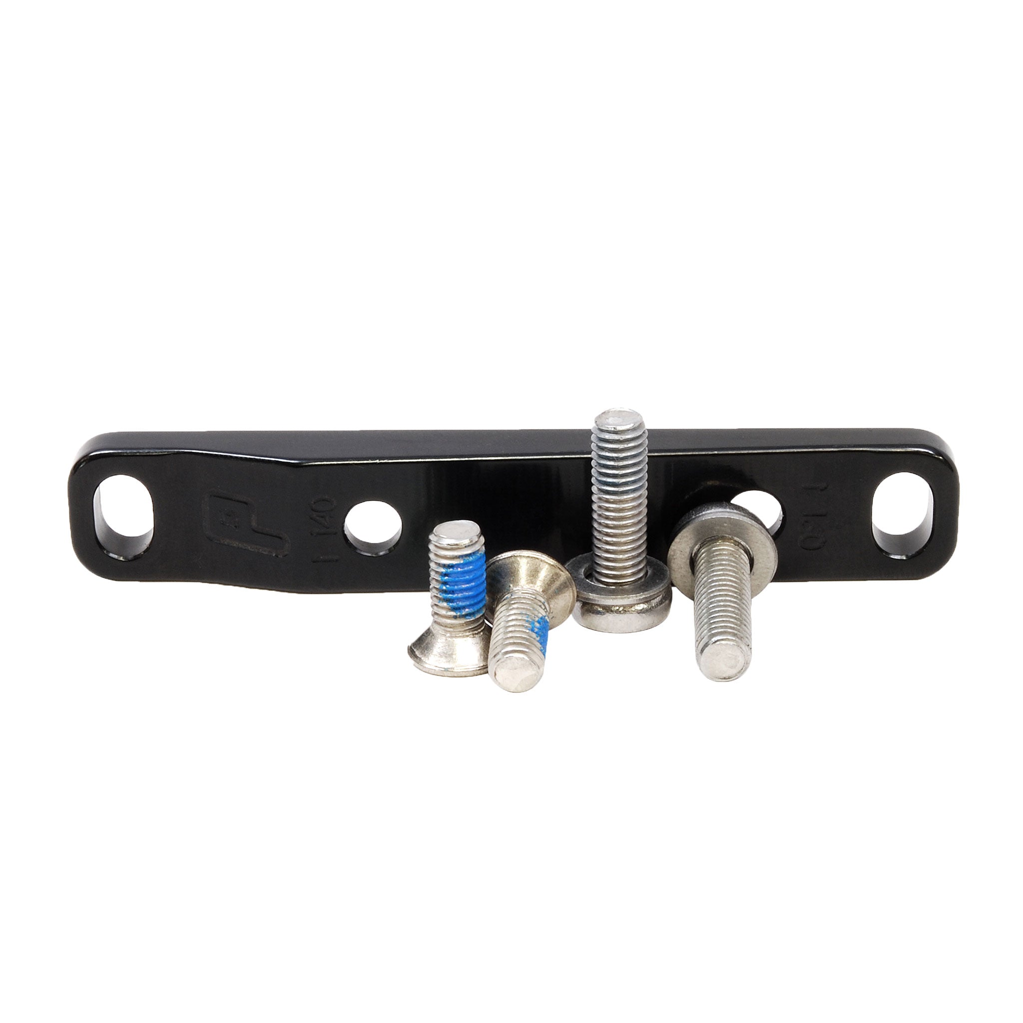 Paul Components Flat Mount Bracket Front, 140/160mm w/ Bolts, Black-0