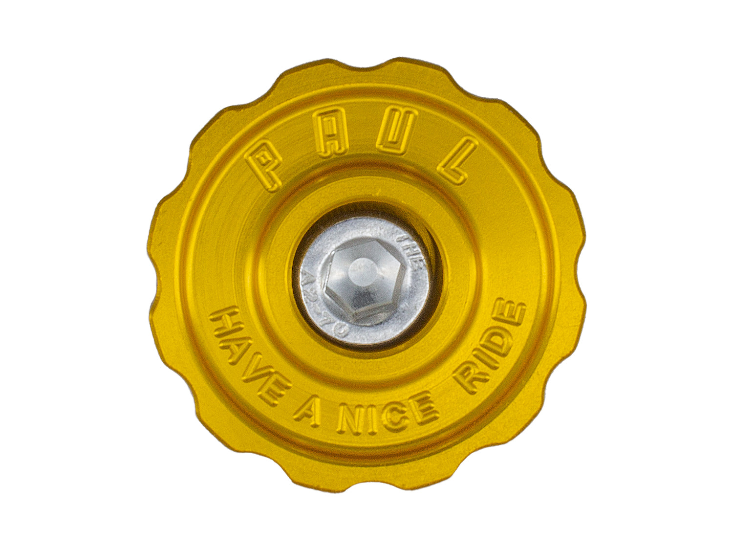 Paul Components Aluminum Top Cap, Gold-0