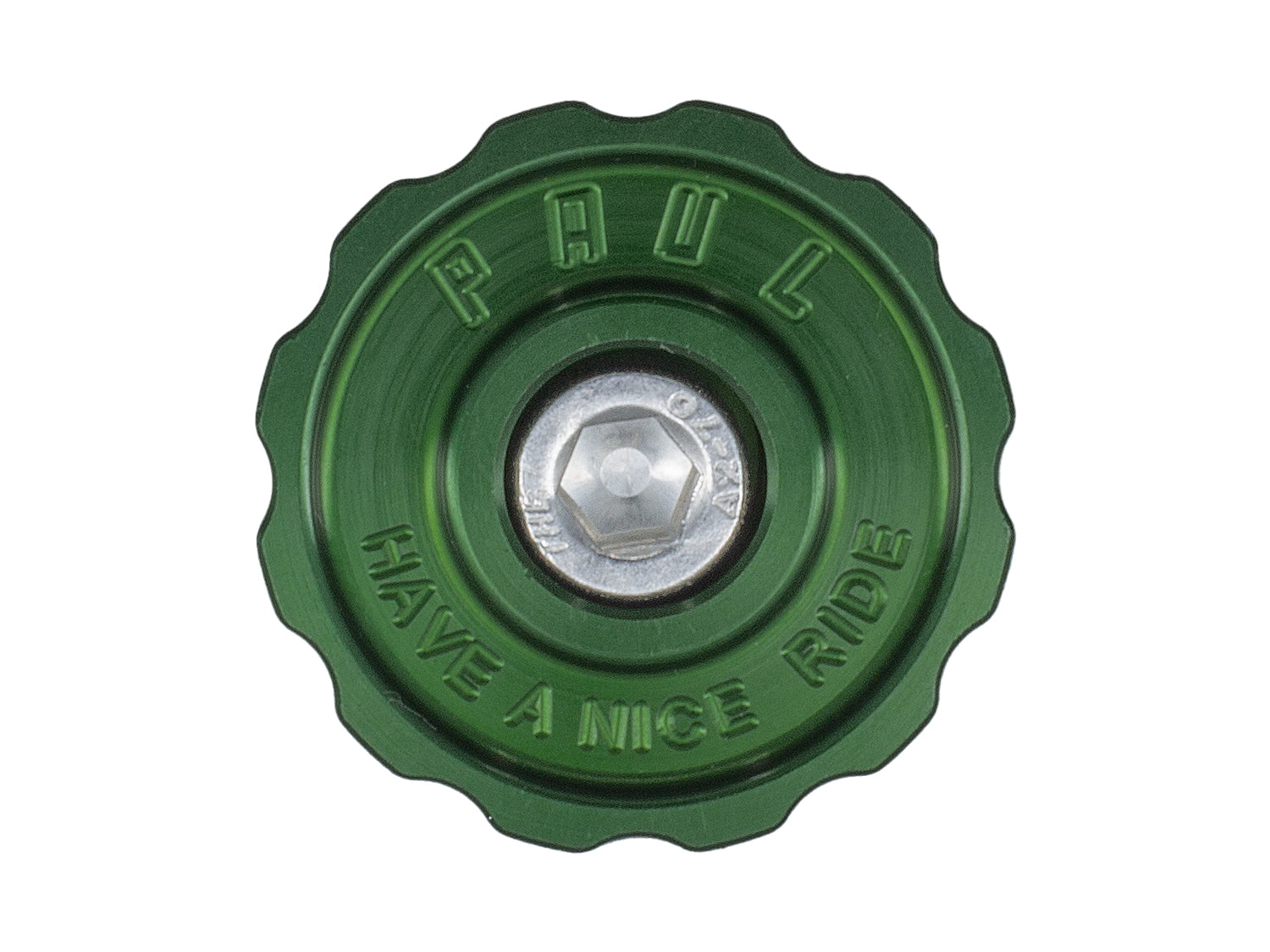 Paul Components Aluminum Top Cap, Green-0