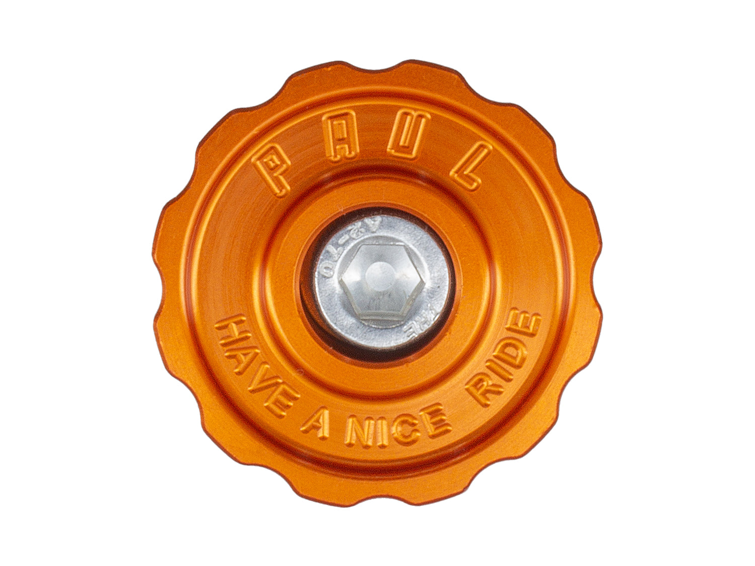 Paul Components Aluminum Top Cap, Orange-0