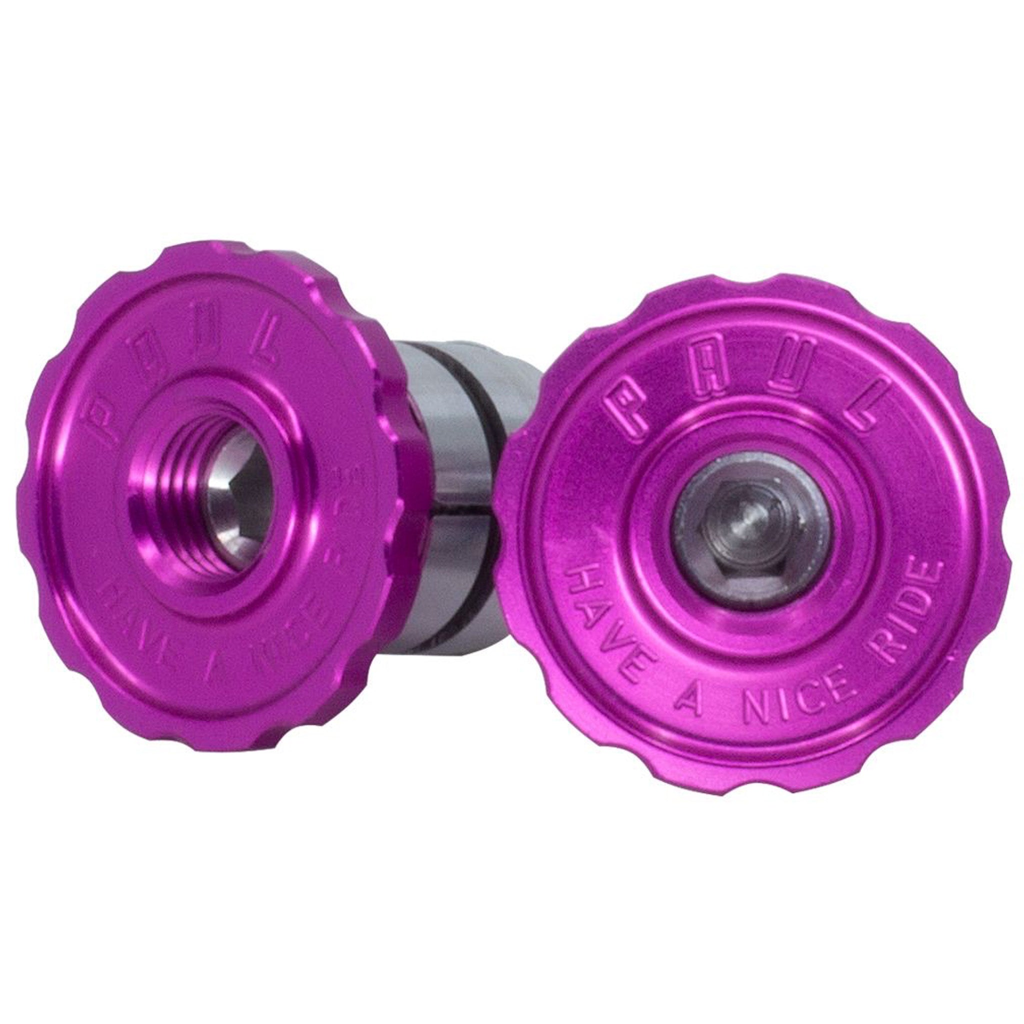 Paul Components Aluminum Bar End Plug, Pink-0