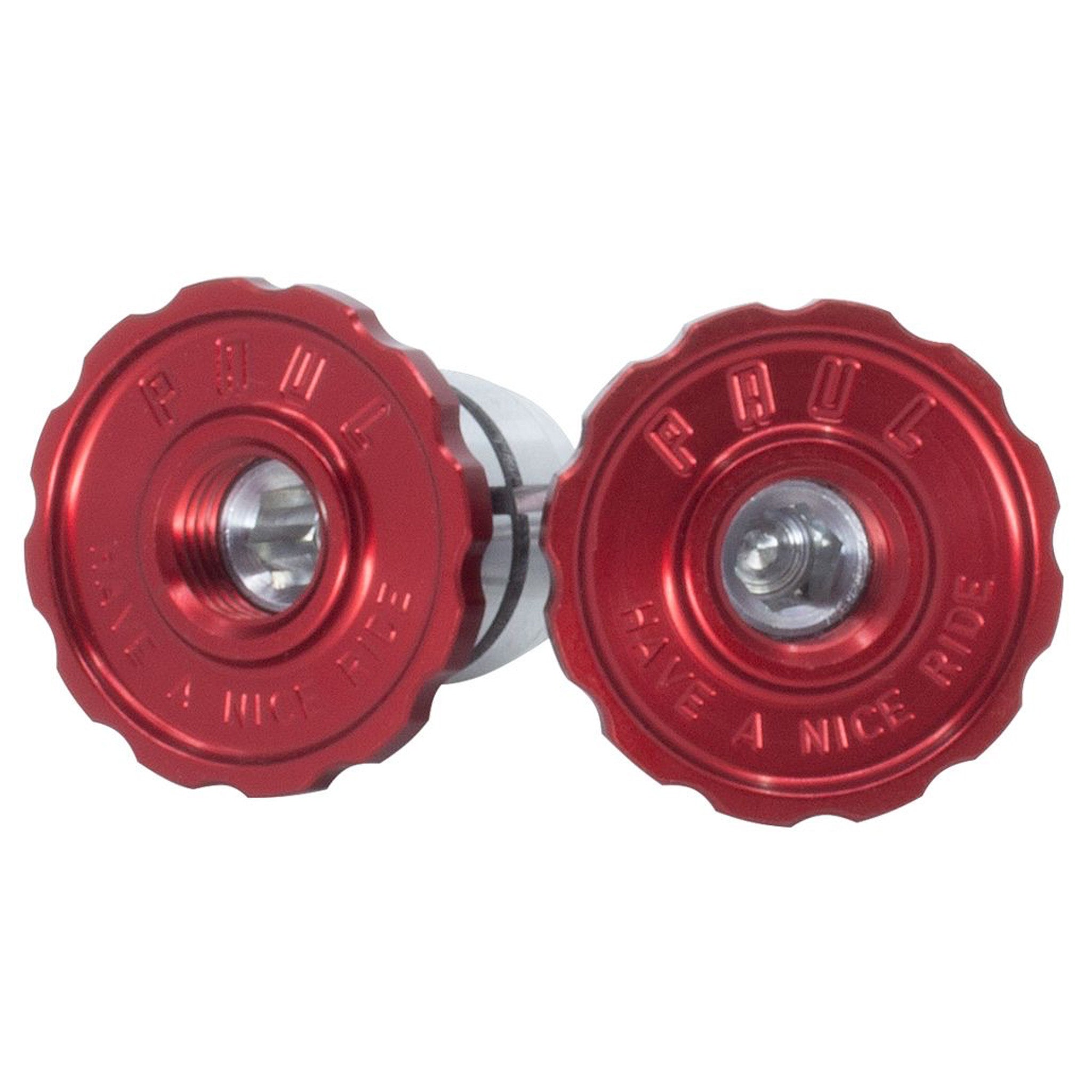 Paul Components Aluminum Bar End Plug, Red-0