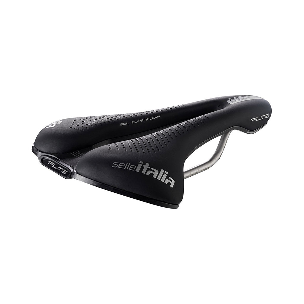 Selle Italia Max Flite Boost Gel Superflow Saddle, L3, Ti316, Black-0