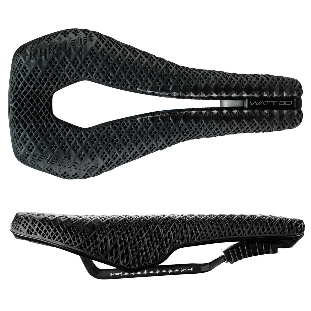 Selle Italia WATT 3D Kit Carbon Superflow, U3, 3D Printed, Black-0