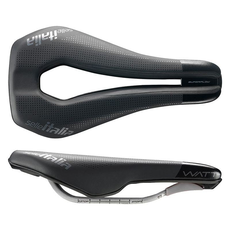 Selle Italia WATT Gel Superflow, Ti316, DuroTek, Black-0
