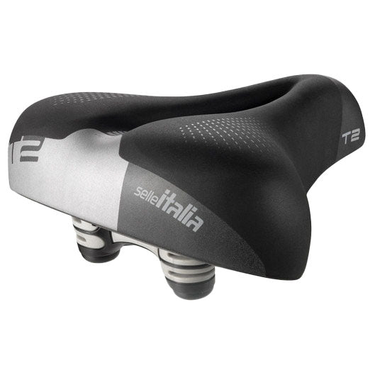Selle Italia T 2  Flow, L2, FeC Alloy Rail, Soft-Tek, Black-0