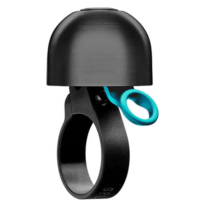 Spurcycle Compact Bell, 22.2mm, Black/Teal-0