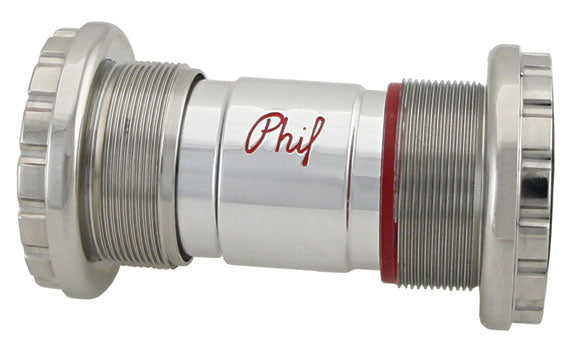 Phil Wood Stainless External 68/73mm BB, Polished-0