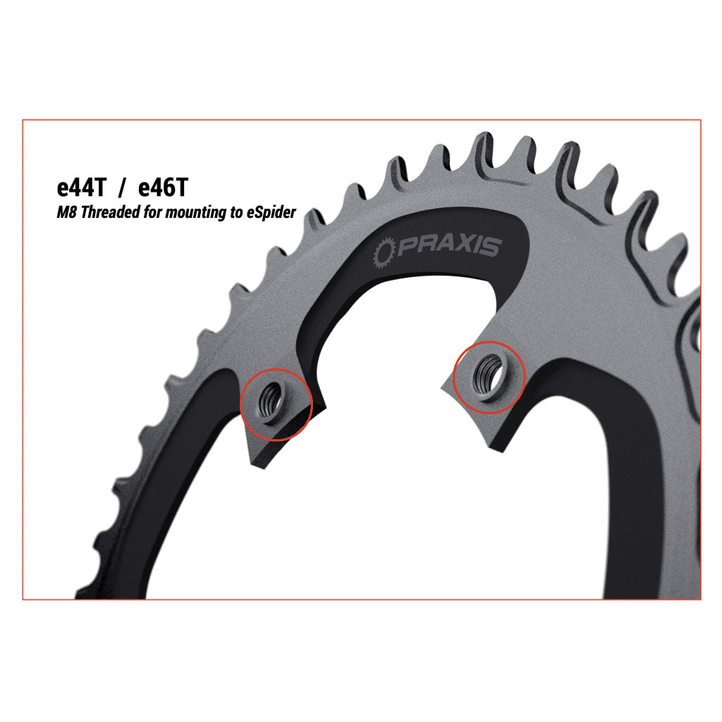 Praxis Works Road eRing 1x Narrow Wide Chainring, 46T, 110 BCD-0
