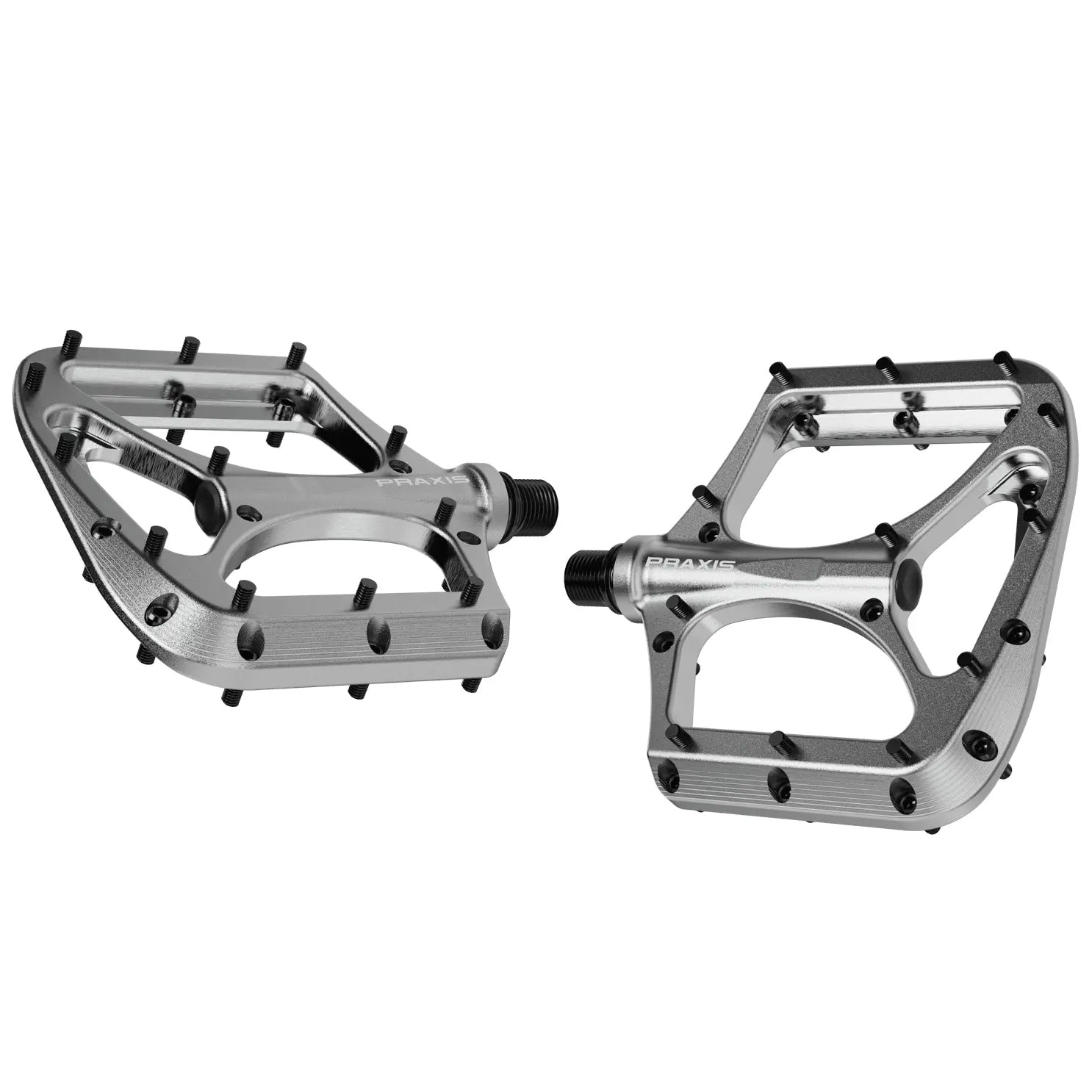 Praxis Works Brodium Pedals, Silver-0