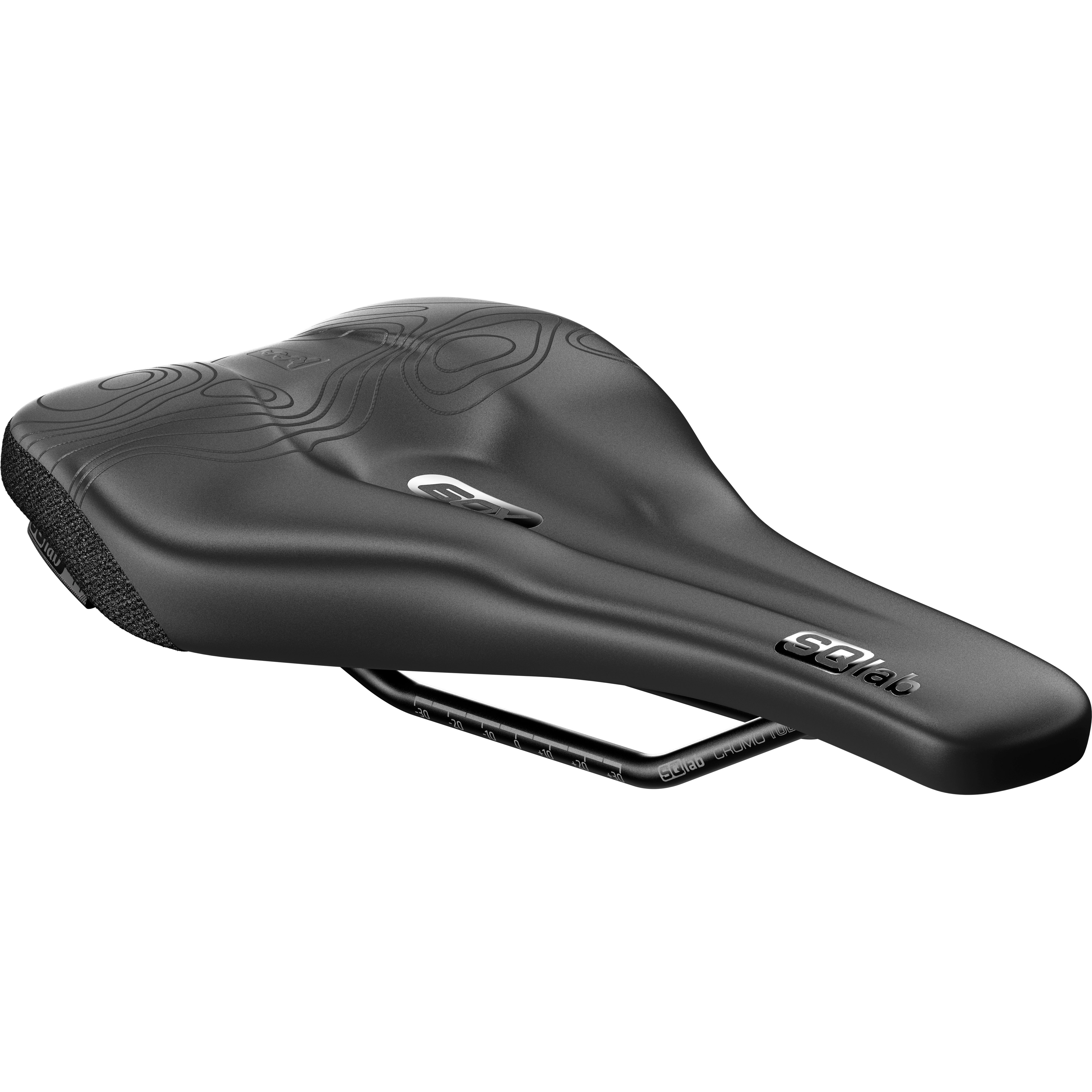 SQlab 60X Ergowave Active S-tube Rail 150* Saddle, Black-0