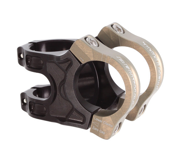 Renthal Apex Stem, (31.8) 40mm, Black/Gold-0