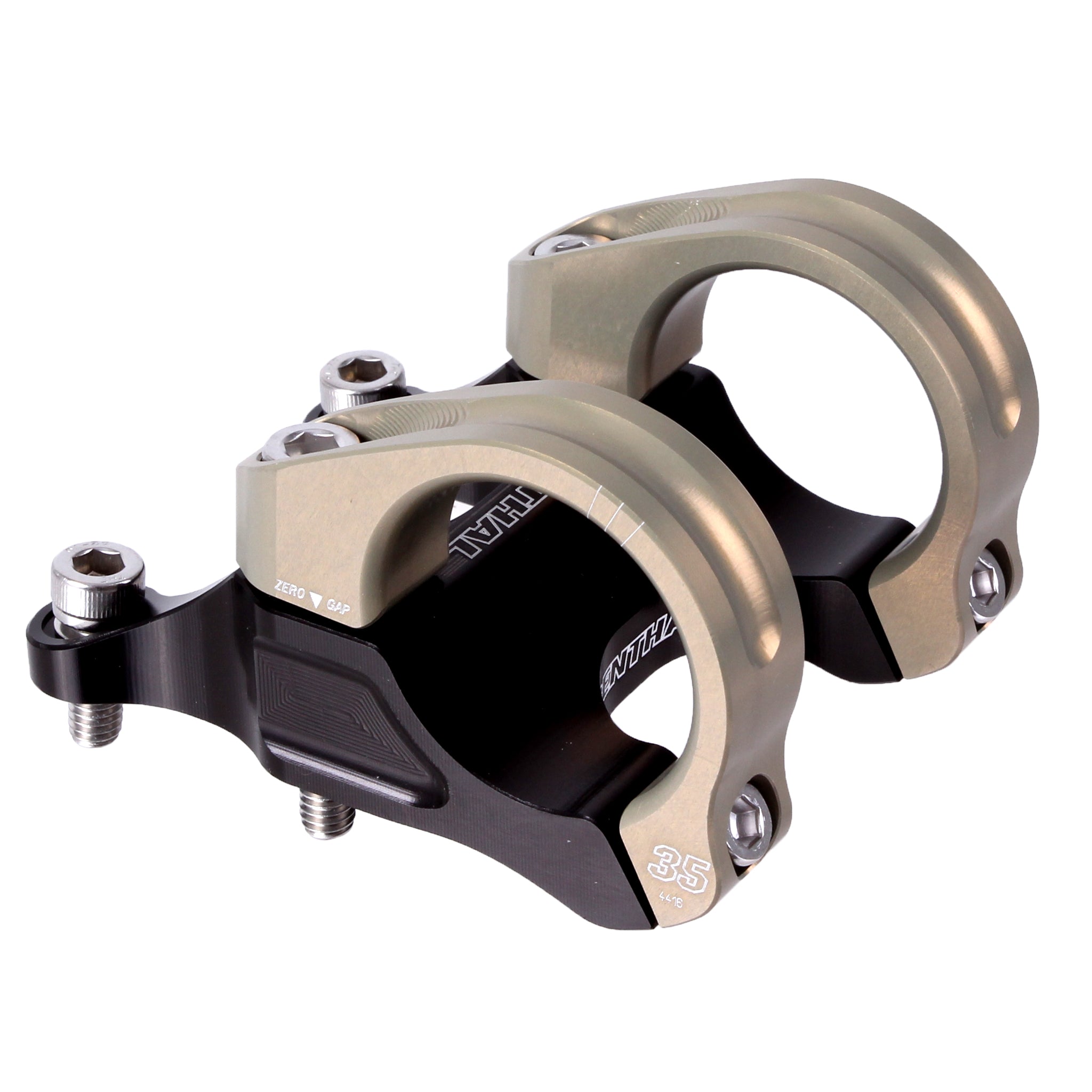 Renthal Integra II Stem, (35.0) 10x50mm, Black/Gold-0