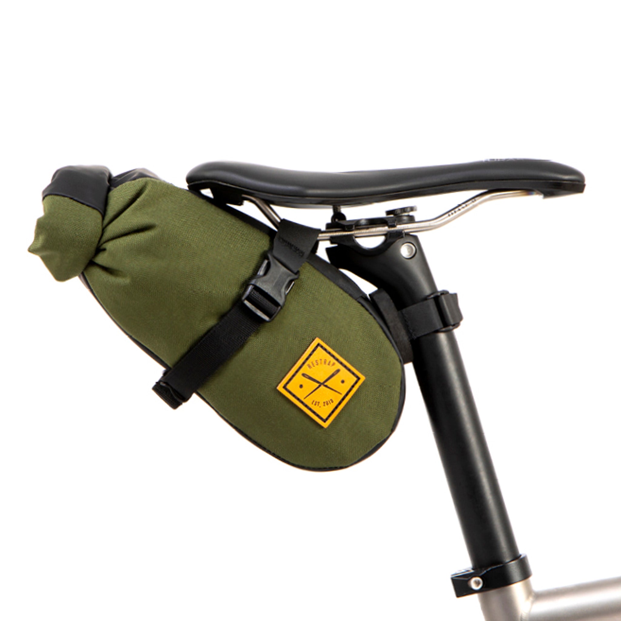Restrap Saddle Pack, 2.5L, Olive-0