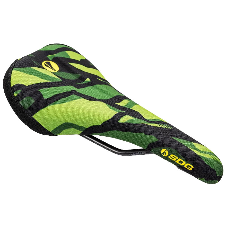 SDG Bel-Air V3 Terra Firma Saddle,Lux Rails, Robots, Green-0