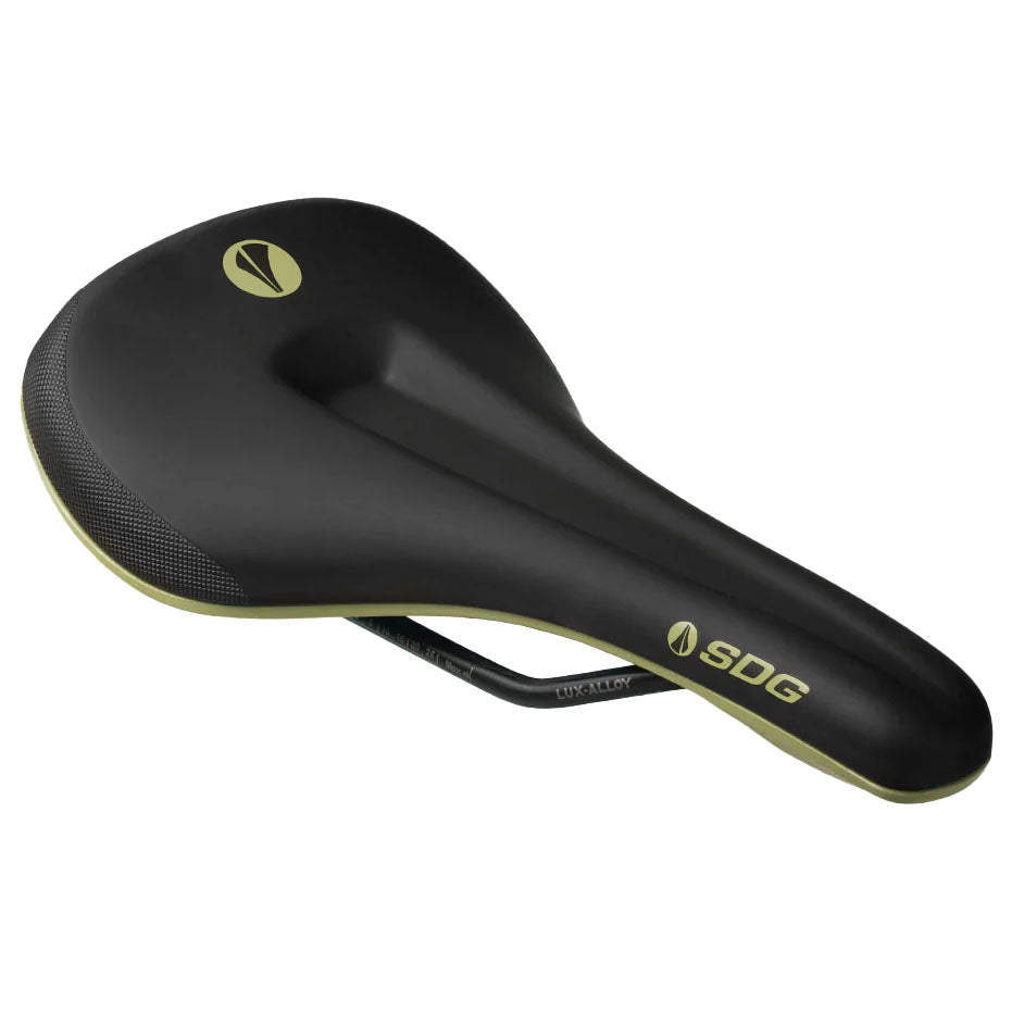 SDG Bel-Air V3 Max Saddle, Lux-Alloy, Black/Olive Green-0