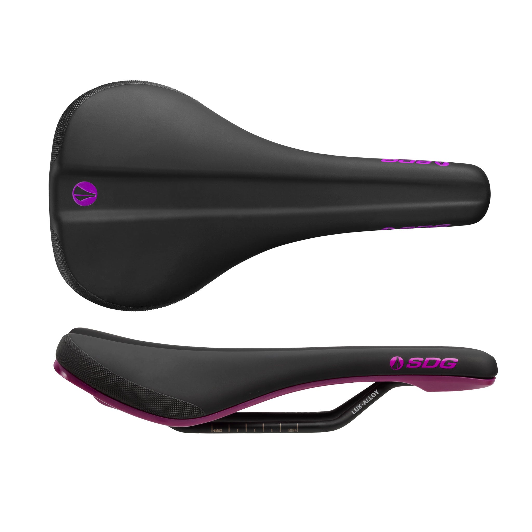SDG Bel-Air V3 Saddle, Lux-Alloy Rails, Purple-0