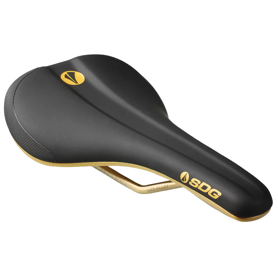SDG Bel-Air V3 Galaxic Saddle, Lux Rails, Black/Gold-0