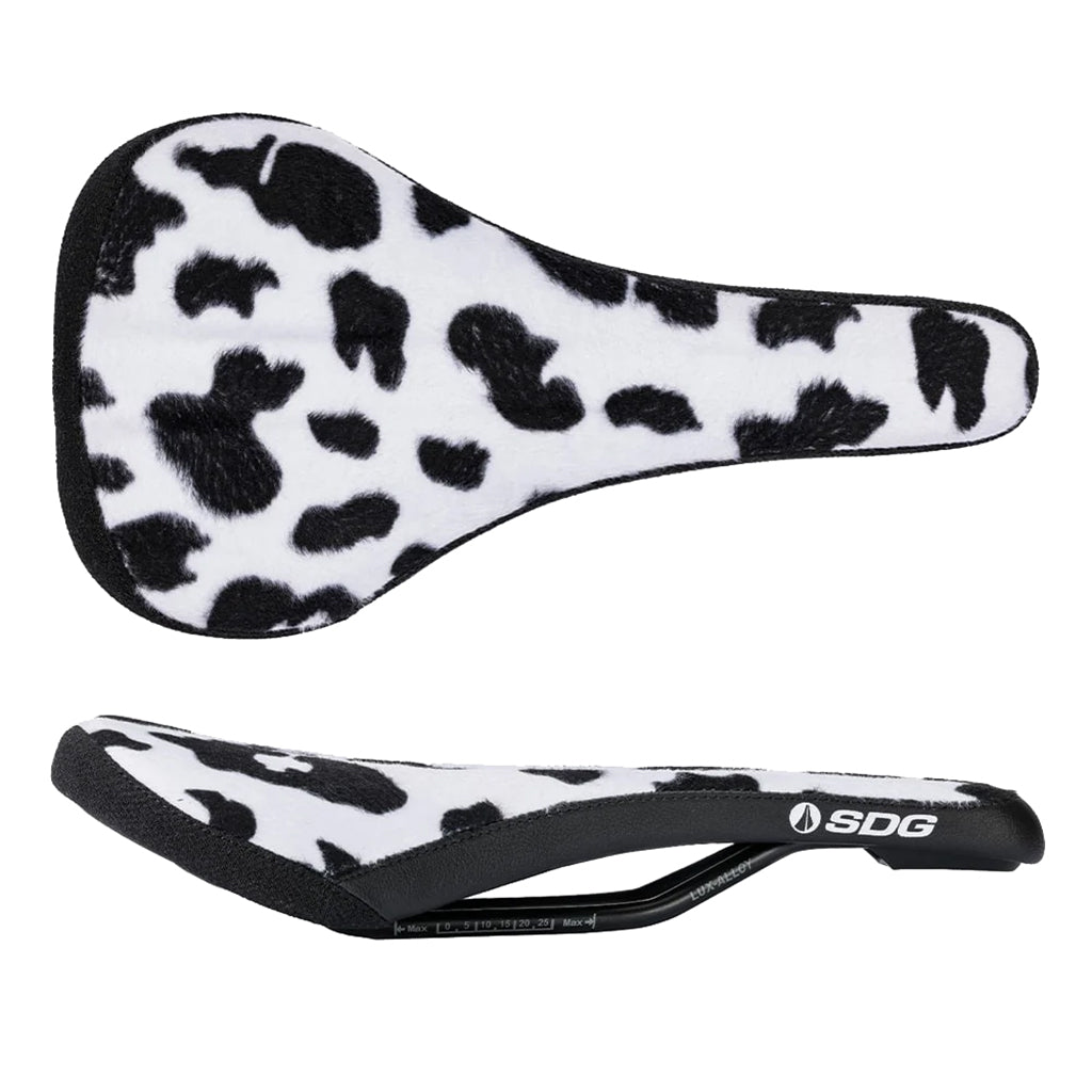 SDG Bel-Air V3 Traditional Saddle, Lux Rails, Cow Print-0