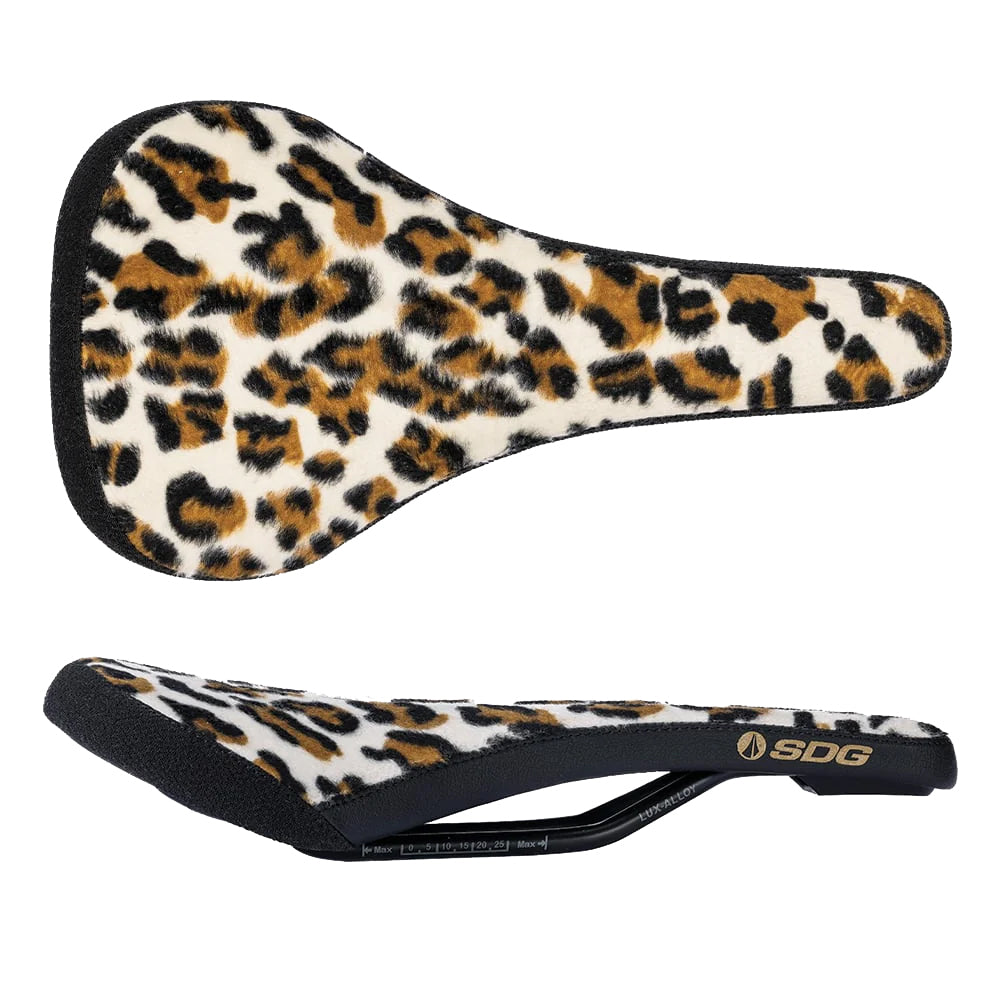 SDG Bel-Air V3 Traditional Saddle, Lux Rails,Leopard Print-0