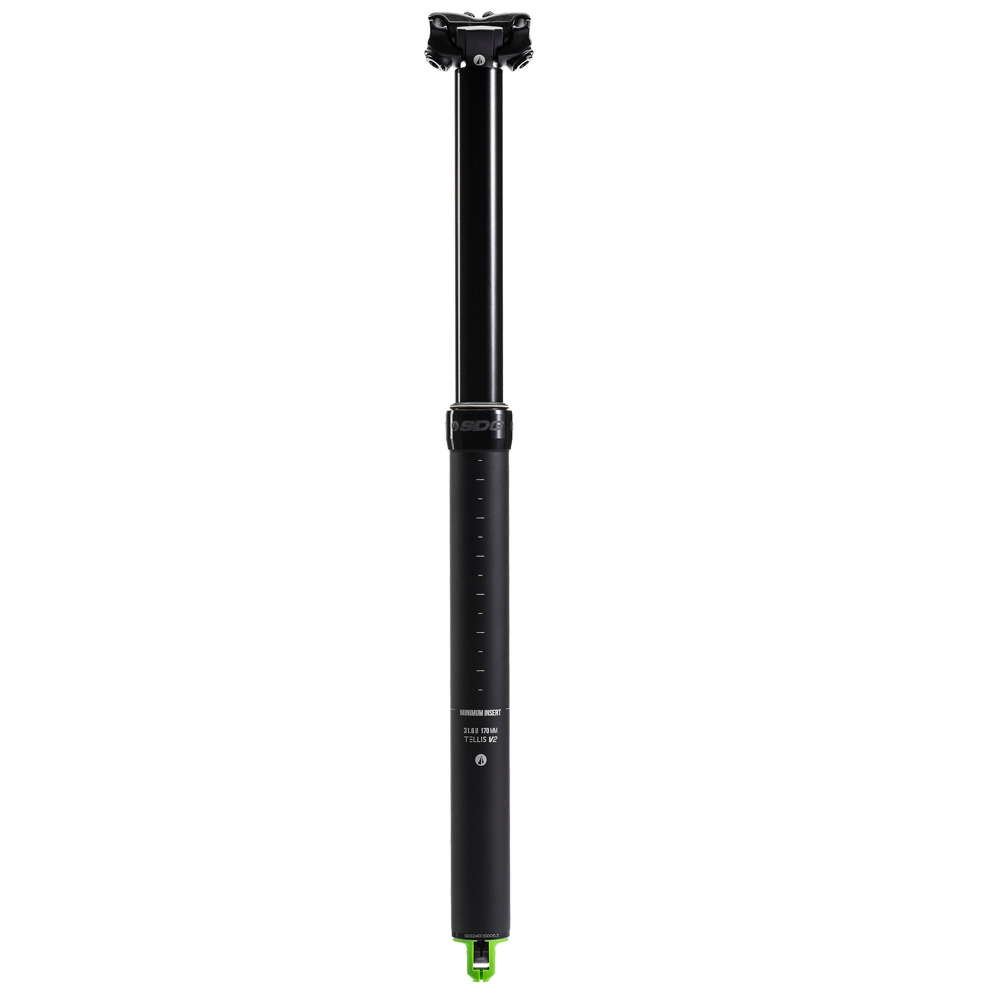 SDG Tellis V2 Dropper Seatpost (170mm) 30.9mm, Black-0