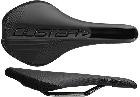 SDG Duster P Mtn Saddle, Ti-Alloy Rails - Blk/Blk-0