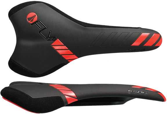 SDG I-Fly 2.0 I-Beam Saddle - Black/Red-0