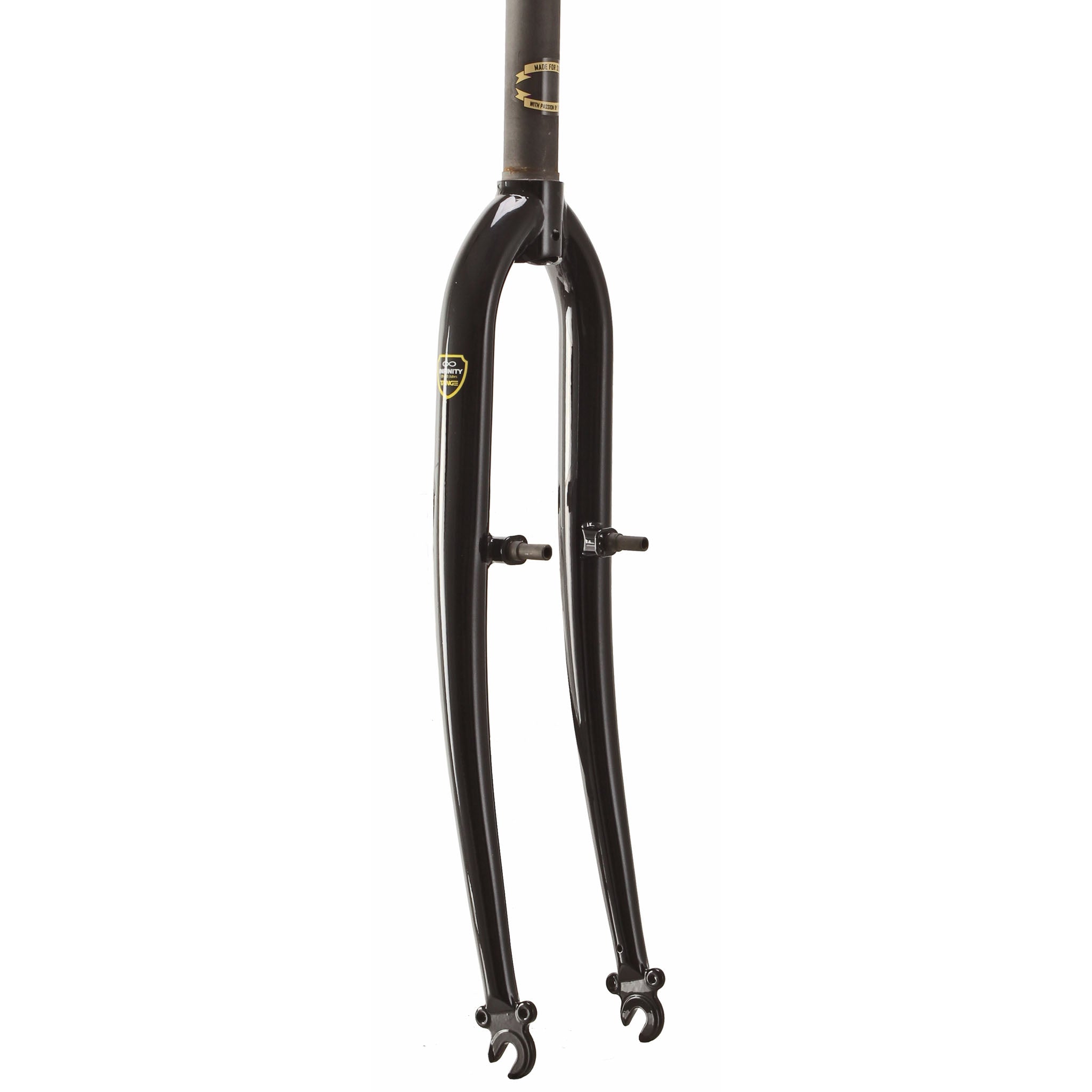 Soma Curved MTB Canti Fork, 26" 1-1/8", Black-0