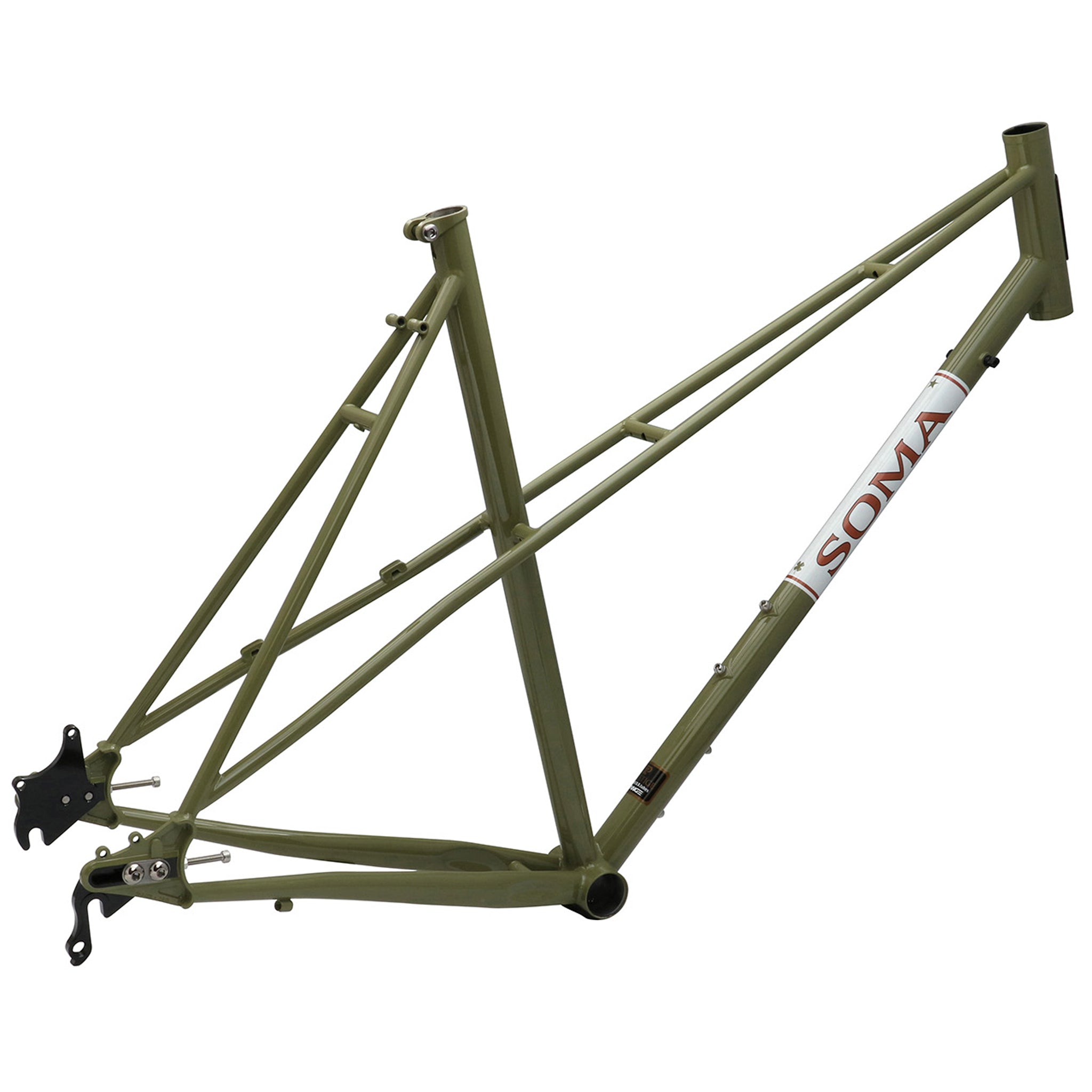Soma Buena Vista Disc Mixte Frame/Fork, 50cm - Olive Green-0