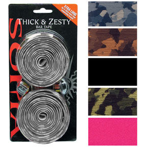 Soma Thick and Zesty Striated Bar Tape, Green Camo-0