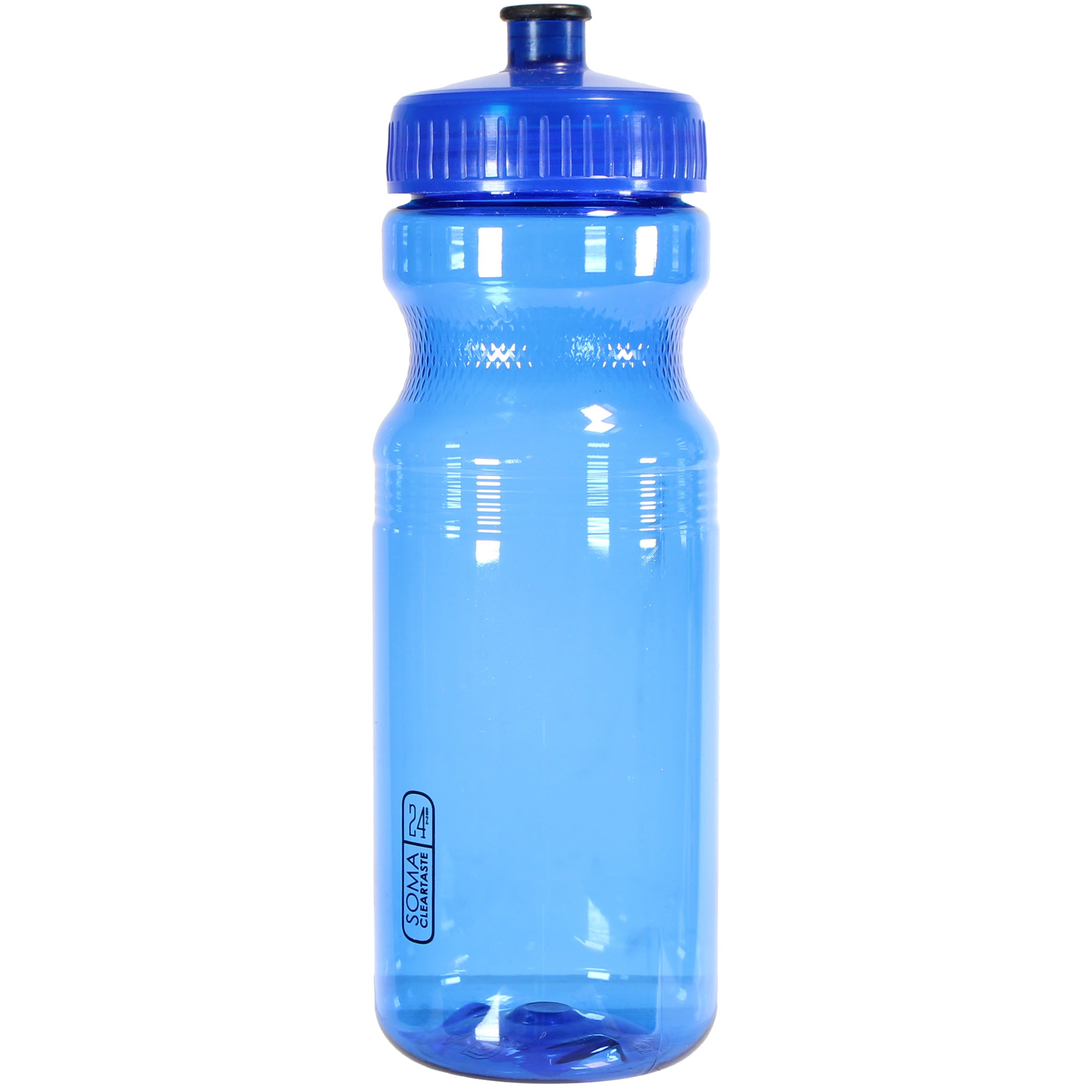 Soma Clear Taste Water Bottle, Blue/Black, 24oz-0