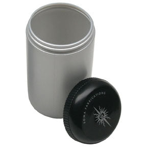 Soma Stash Bottle, Silver/Black - Small-0