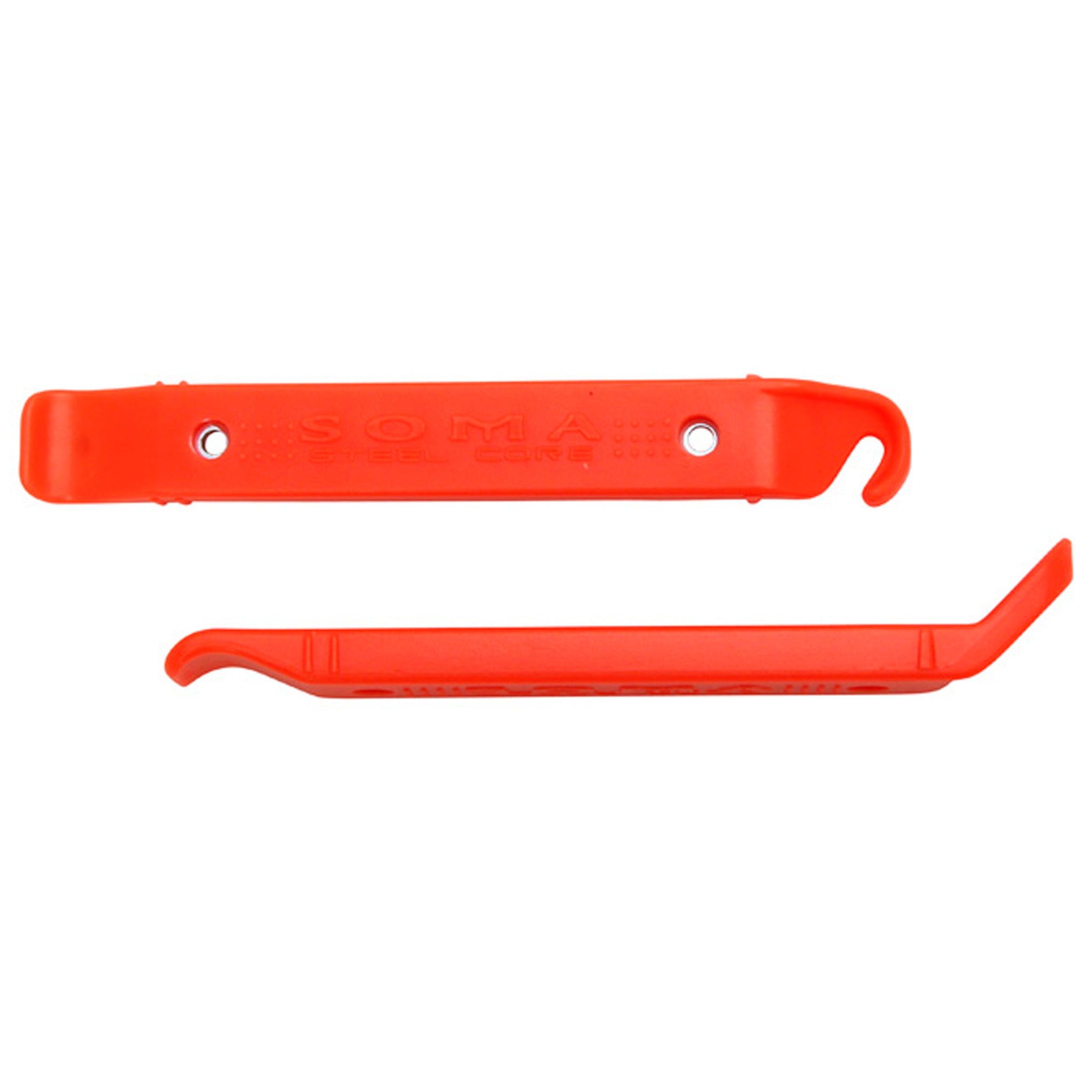 Soma Steel Core Tire Levers, Pair - Neon Orange-0