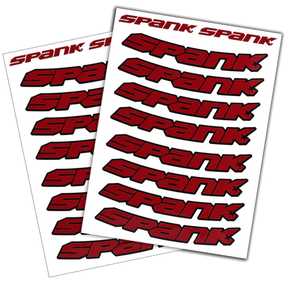 Spank Spank Rim Decals - Red-0