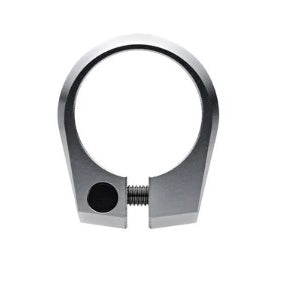 Title Bolt-On Seatpost Clamp, 28.6mm, Chrome-0