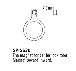 TRP Speed Sensor For Center Lock Rotors, Inward-0