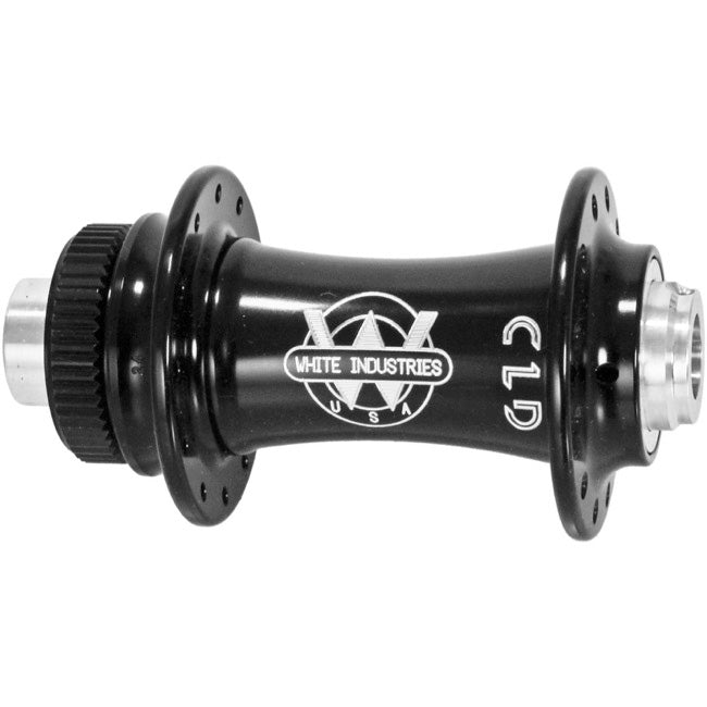 White Industries Front CLD TA Hub, 12x100mm 28h, Black  -0