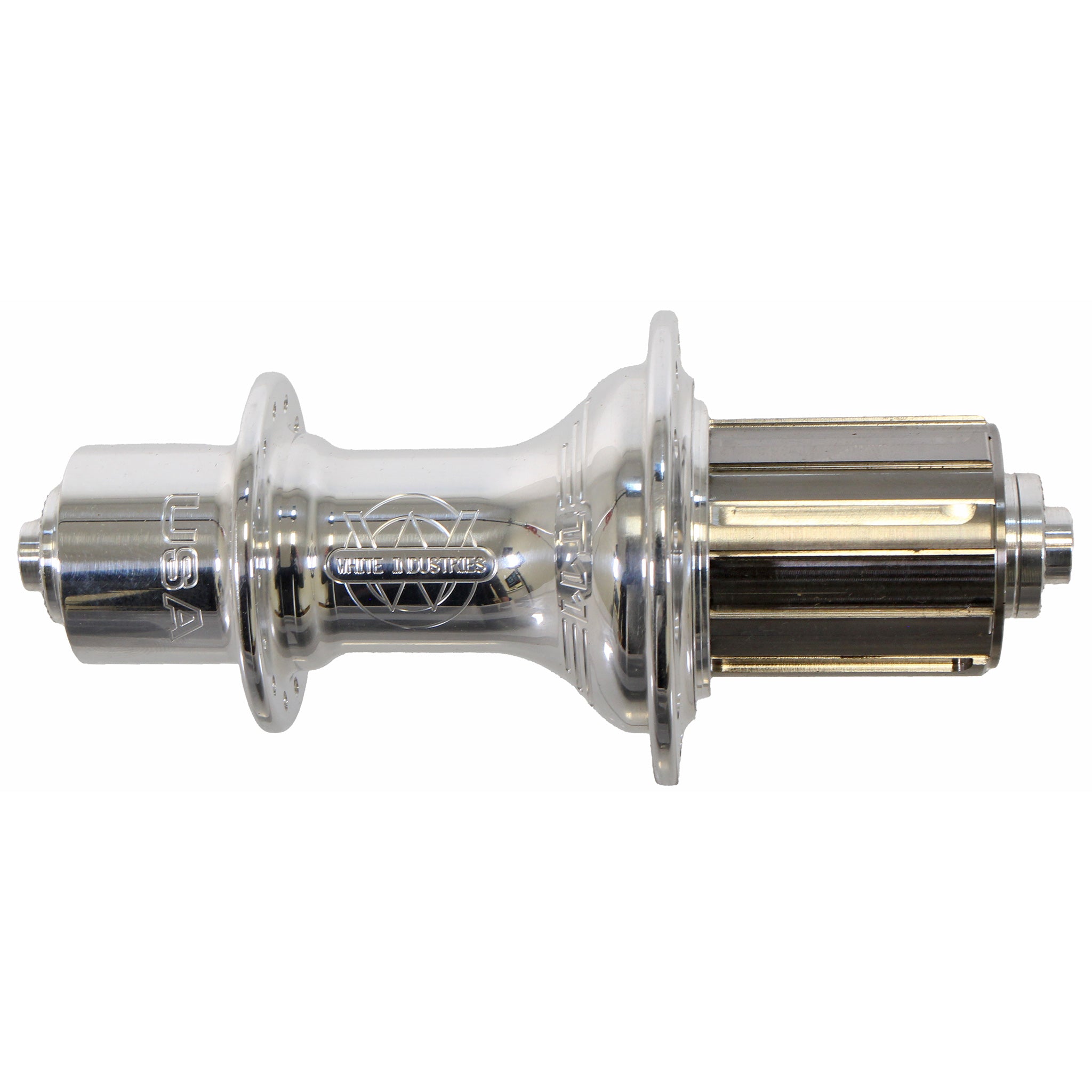 White Industries Rear T11 Road Hub, 10x130mm QR, HG, 28h, Silver-0