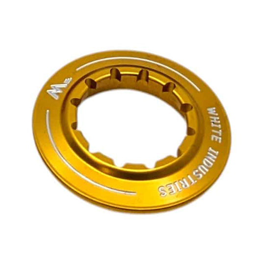 White Industries CenterLock Lockring, Internal, Gold, Each-0