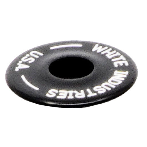 White Industries Headset Top Cap, 6061-T6 Aluminum, Black-0