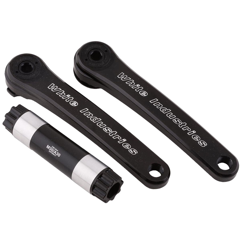 White Industries M30 Mountain Cranks, 30mm Spindle, 170mm, Black-0