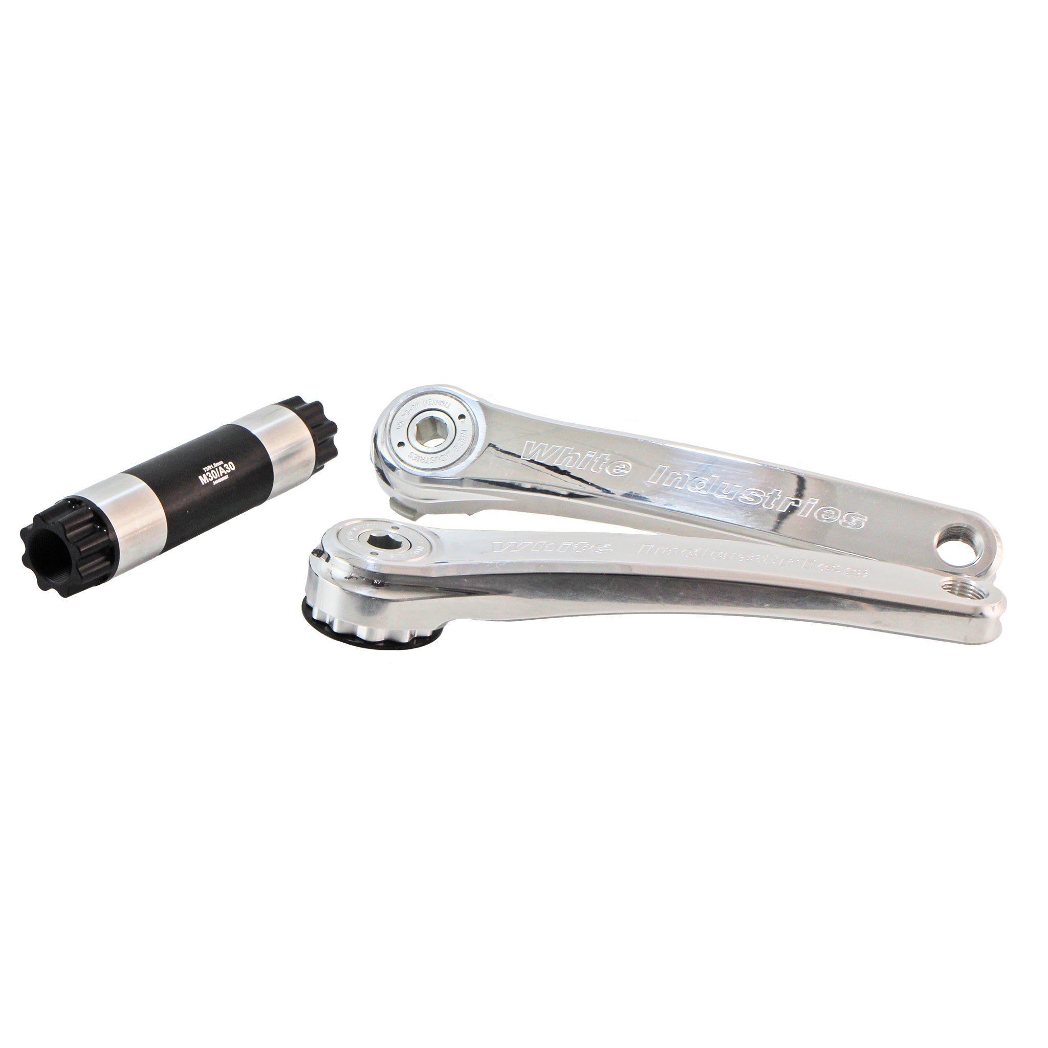 White Industries M30 Mountain Cranks, 30mm Spindle, 175mm, Silver  NLS-0